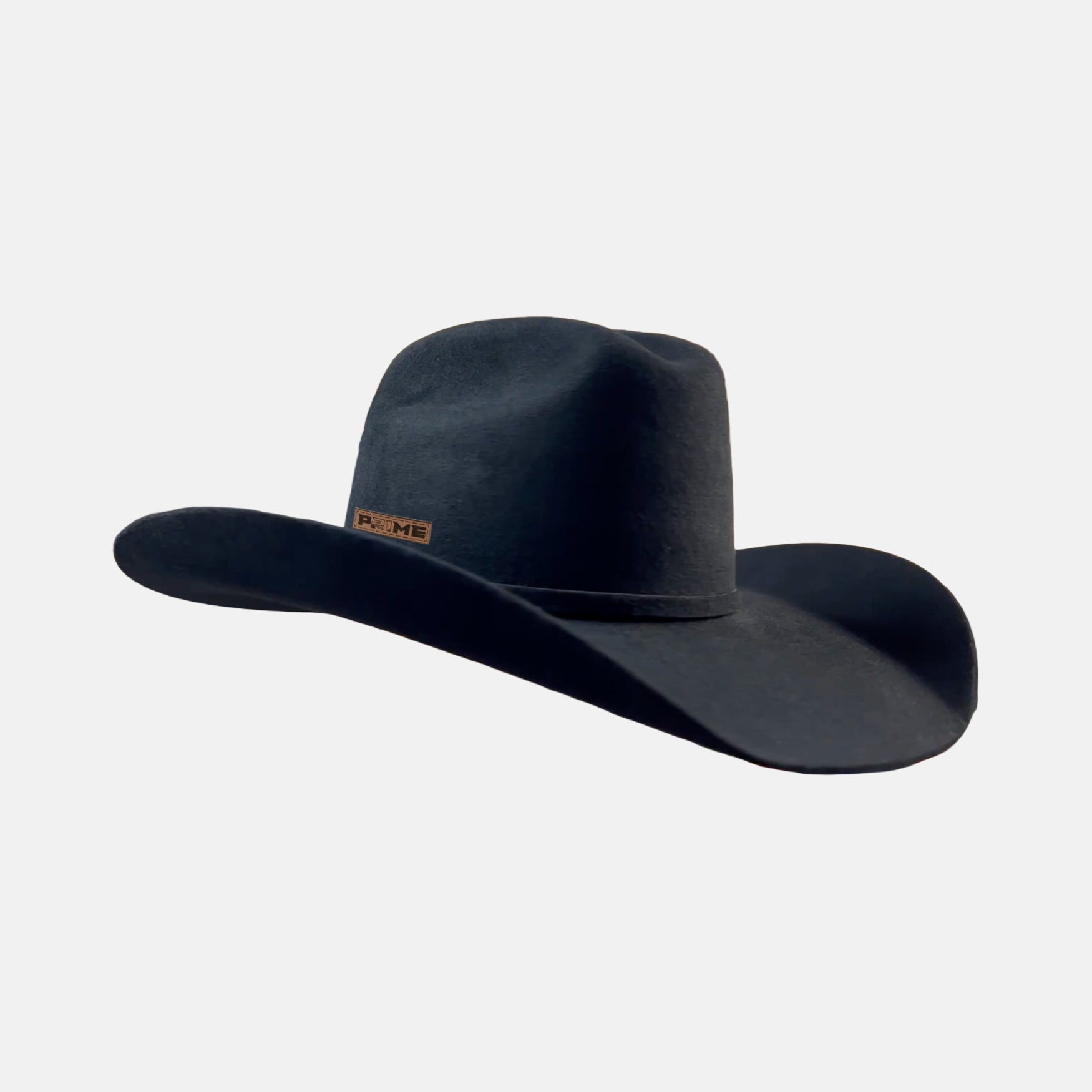 BLACK 5X WOOL CASHMERE - LEATHER PRIME PATCH