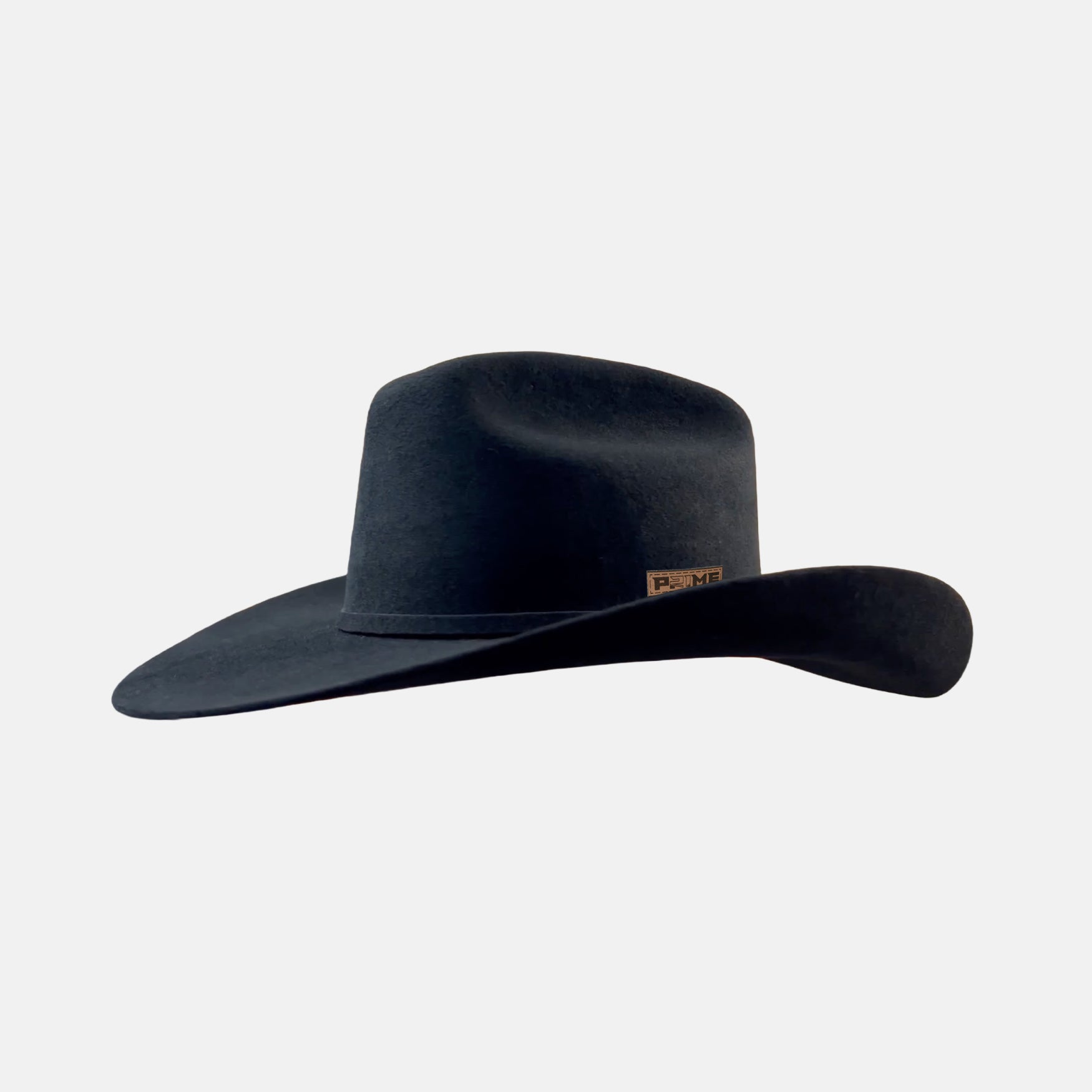 BLACK 5X WOOL CASHMERE - LEATHER PRIME PATCH